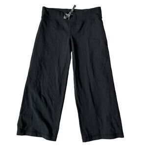 Lululemon Pin Stripe Wide Leg Cropped Yoga Lounge Pant